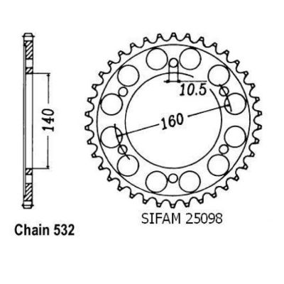 Rozeta pro Kawasaki 25098CZ45